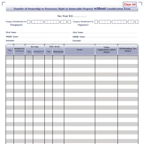 Document preview: ขั้นตอนการโอนกรรมสิทธิ์อสังหาริมทรัพย์โดยไม่มีค่าตอบแทน — อสังหาริมทรัพย์ & ที่ดิน