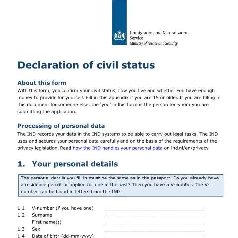 Documentvoorvertoning: Belang van de Appendix Verklaring van Burgerlijke Staat — Burgerlijke stand & identiteit (CERFA n°7609)