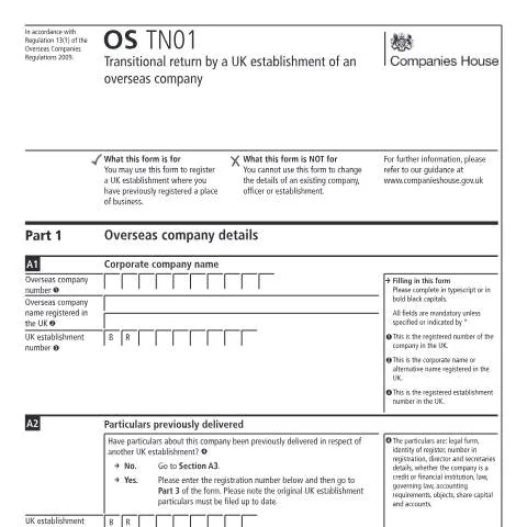 Document preview: Understanding the OS TN01 Form for Overseas Companies — Business