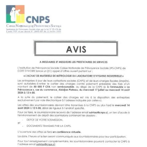 Aperçu du document Importance de la Métrologie dans l'Hygiène Industrielle — Démarches administratives