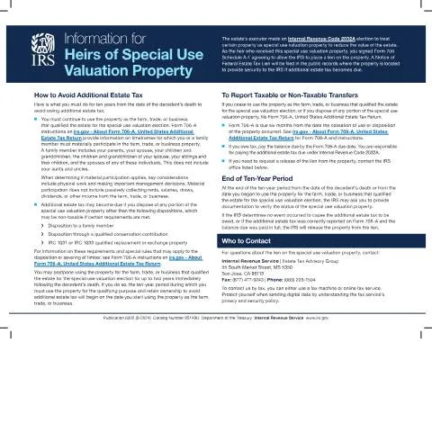 Document preview: Understanding IRS Publication 6002 for Estate Heirs — Taxes (CERFA n°PUB-6002)