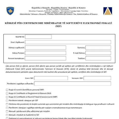 Document preview: Rëndësia e Certifikimit të Softuerëve Elektronikë Fiskalë — Tatime & fiskalitet