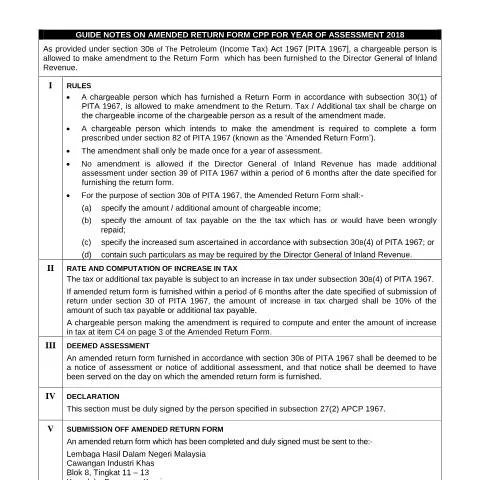 Document preview: Langkah-langkah Mengisi Borang Pembetulan CPP 2018 — Proses pentadbiran (CERFA n°BE)