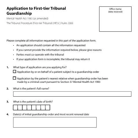 Document preview: How to Challenge Guardianship Orders Through Form T116 — Legal & justice