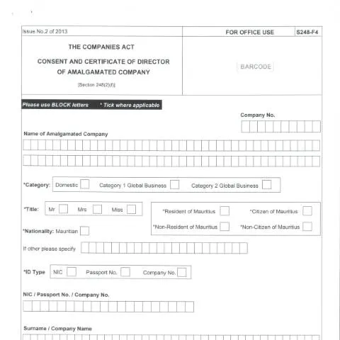 Document preview: Understanding the Importance of the F4 Document in Mauritius — Government & admin (F4-1)