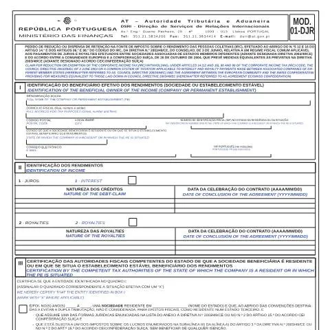 Pré-visualização do documento Entenda o Modelo 01 - DJR na Tributação de Juros e Royalties — Impostos (CERFA n°Modelo 01)