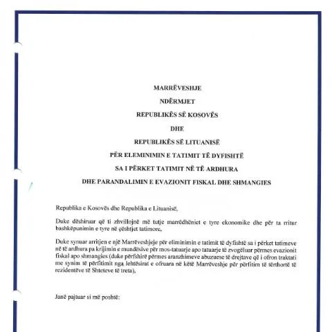 Document preview: Rëndësia e Shkarkimit të Marrëveshjeve Nderkombëtare për Kosovën — Procedura administrative