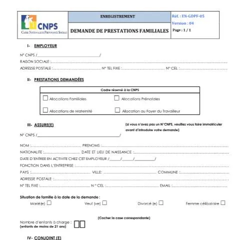 Aperçu du document Comprendre les Prestations Familiales en Côte d'Ivoire — Famille