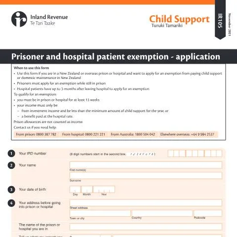 Document preview: Understanding the IR105 Exemption Application Process — Taxes (CERFA n°IR105)