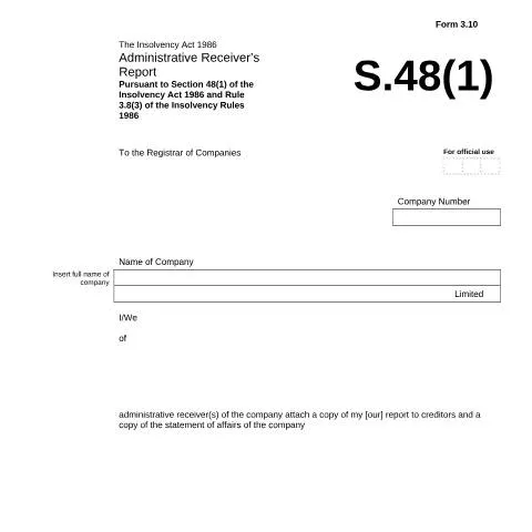 Document preview: The Importance of the Administrative Receiver’s Report in Insolvency — Government & admin