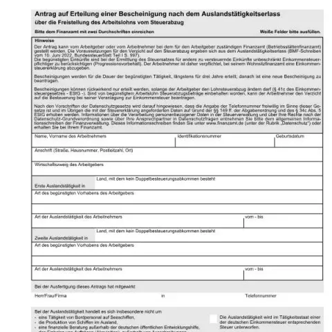 Dokumentvorschau: Antrag auf Erteilung einer Bescheinigung — Behörden & Verwaltung (034006)
