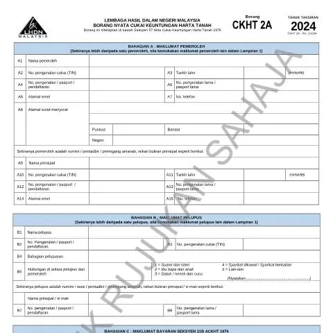Document preview: Pentingnya Borang CKHT 2A dalam Proses Cukai Harta Tanah — Cukai & percukaian (CERFA n°CKHT 2A)