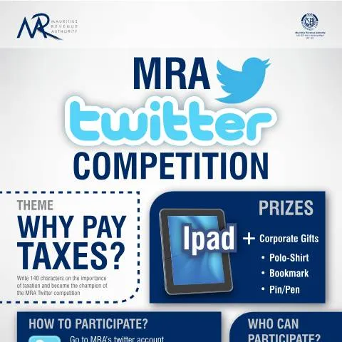 Document preview: Engage in the MRA Twitter Competition on Taxation — Government & admin (MRAtwitterCOMPETITION2013)
