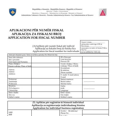 Document preview: Rëndësia e Aplikacionit për Numër Fiskal në Kosovë — Tatime & fiskalitet