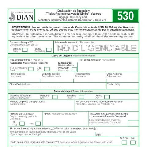 Vista previa del documento Todo sobre la Declaración de Equipaje y Dinero F530-2009 — Trámites administrativos (CERFA n°F530-2009)