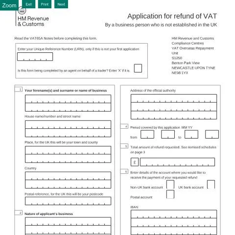 Document preview: VAT Refund Application Process for International Companies — Taxes