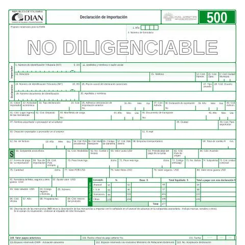 Vista previa del documento Importancia de la Declaración de Importación F500-2006 — Impuestos (CERFA n°F500-2006)