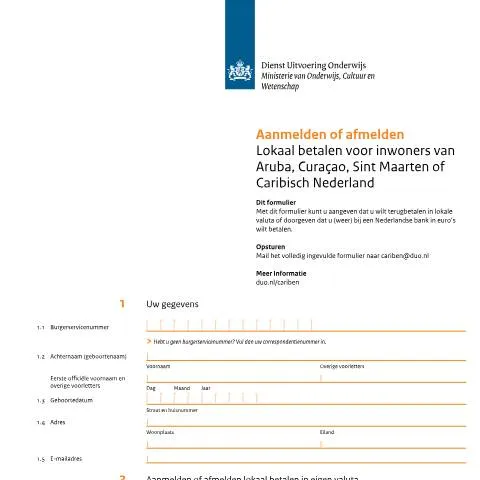 Documentvoorvertoning: Lokaal betalen voor studenten uit het Caribisch gebied — Onderwijs & opleiding