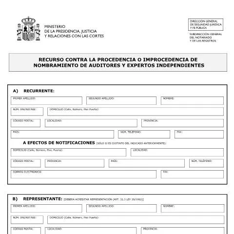 Vista previa del documento Modelo de Solicitud para Impugnar Nombramientos de Auditores — Trámites administrativos