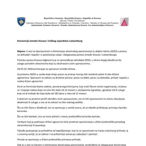 Document preview: Rëndësia e Formularit METD Rezime në Kosovë — Tatime & fiskalitet