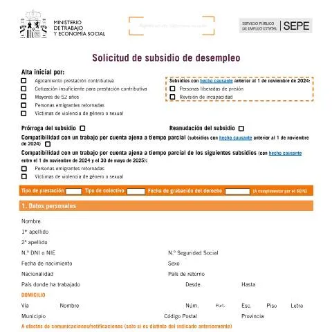 Vista previa del documento Guía Completa para la Solicitud de Subsidio de Desempleo — Impuestos