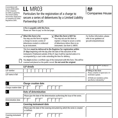 Document preview: Mastering the LL MR03 for Limited Liability Partnerships — Business