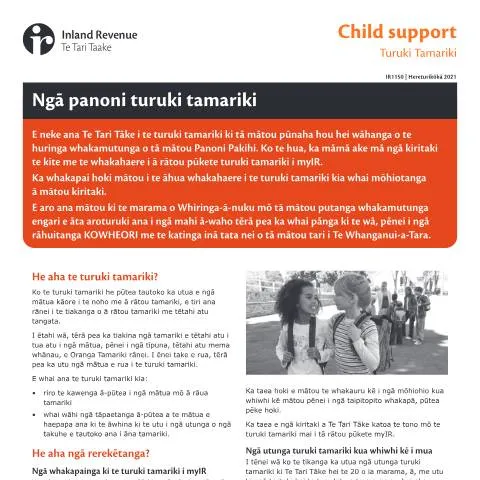Document preview: Navigating Child Support with IR1150M in New Zealand — Government & admin (CERFA n°IR1150M)