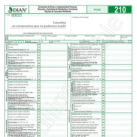 Vista previa del documento Todo sobre la Declaración de Renta 2018 en Colombia — Impuestos (CERFA n°F210-2018)