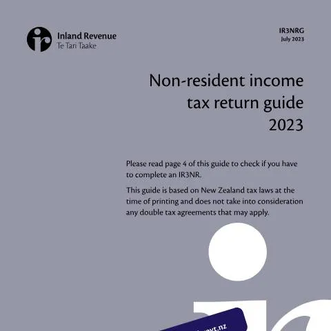 Document preview: Essential Guide for Non-Residents Filing Tax Returns in NZ — Taxes (CERFA n°IR3NRG)