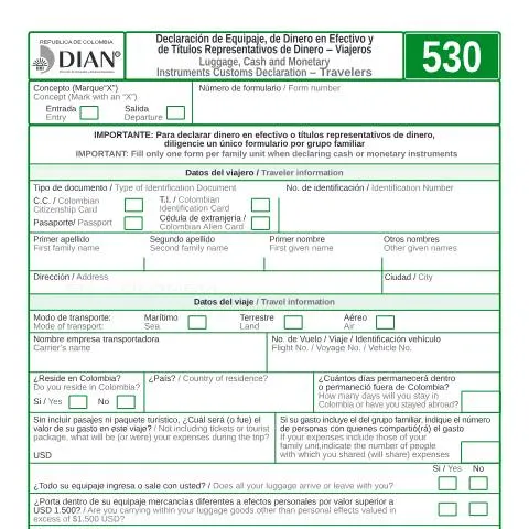Vista previa del documento Formulario F530-2014: Todo lo que Debes Saber para Viajar — Impuestos (CERFA n°F530-2014)