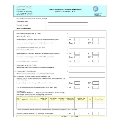 Document preview: Property Tax Exemption Application for Non-Residential Properties in — Taxes (CERFA n°APPLICATION-FORM-FOR-PROPERTY-TAX-EXEMPTION)