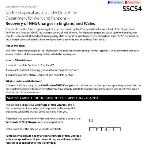 Document preview: Guide to Filing an Appeal Against NHS Charge Recovery Decisions — Government & admin