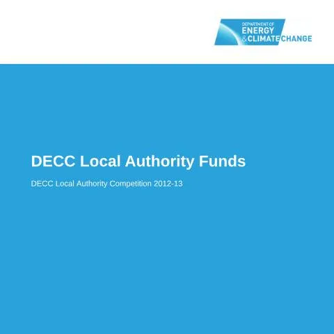 Document preview: Navigate the Local Authority Competition Fund Successfully — Government & admin