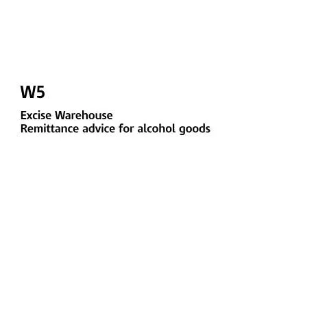 Document preview: Bonded Warehouse Operations for Alcohol Goods in the UK — Taxes