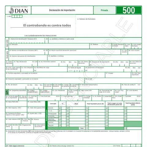 Vista previa del documento Importancia de la Declaración de Importación F500-2011 — Impuestos (CERFA n°F500-2011)