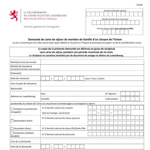 Aperçu du document Guide complet sur la carte de séjour pour membres de famille d'un — Famille (CERFA n°carte-sejour-membre-famille-ue)