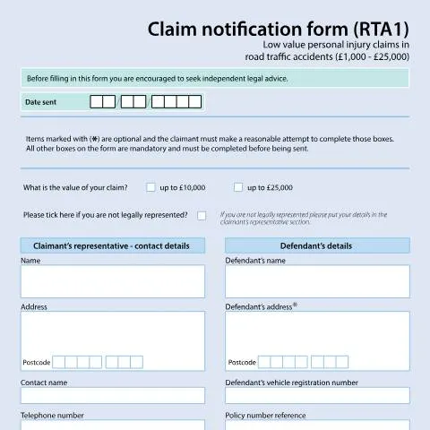 Document preview: Understanding RTA1 Claim Notifications for Traffic Accident — Legal & justice
