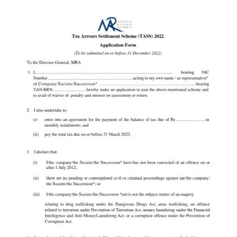 Document preview: Navigate Your Tax Arrears with the TASS Application Form — Government & admin (CERFA n°TASS-ApplicationForm)