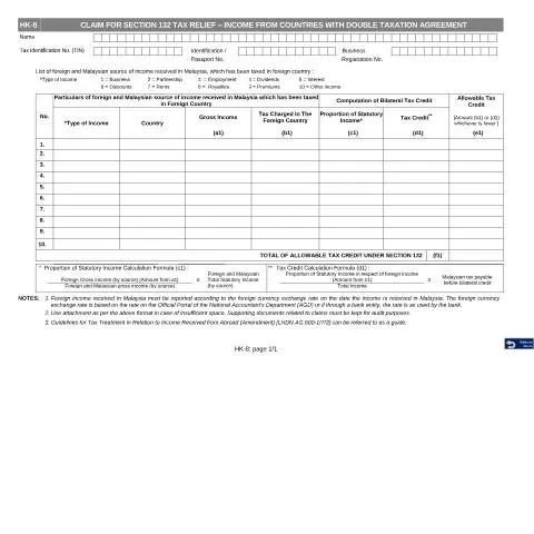 Document preview: Panduan Lengkap Mengisi Borang HK-8 untuk Cukai — Cukai & percukaian