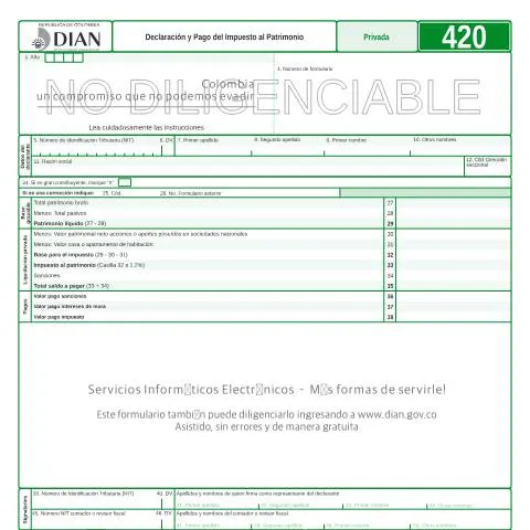 Vista previa del documento Implicaciones del Formulario F420-2010 en el Impuesto al Patrimonio — Impuestos (CERFA n°F420-2010)
