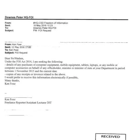 Document preview: Understanding FOI Request 16/064 for Citizens — Government & admin