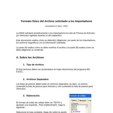 Vista previa del documento Guía para la Presentación de Lista de Precios en Colombia — Trámites administrativos (CERFA n°Instructivo_lista_2009)
