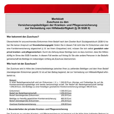 Dokumentvorschau: Zuschuss zu den Versicherungsbeiträgen zur Vermeidung von — Behörden & Verwaltung (CERFA n°zuschuss-zu-versicherungsbeitraegen_ba034935)