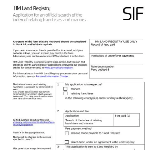 Document preview: Understanding the Official Search of the Index in Property — Government & admin