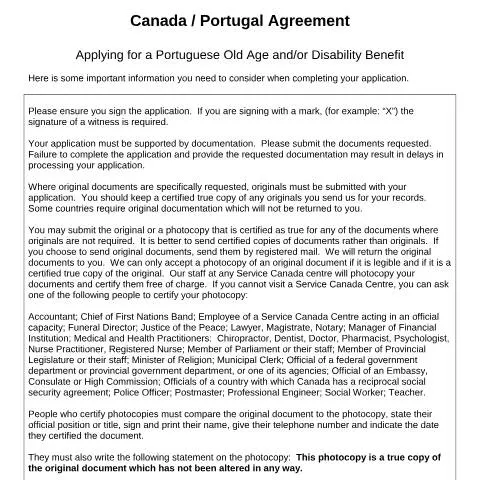 Document preview: Navigating the Portugal-Canada Pension Application Process — Health (CERFA n°CDN-P1)