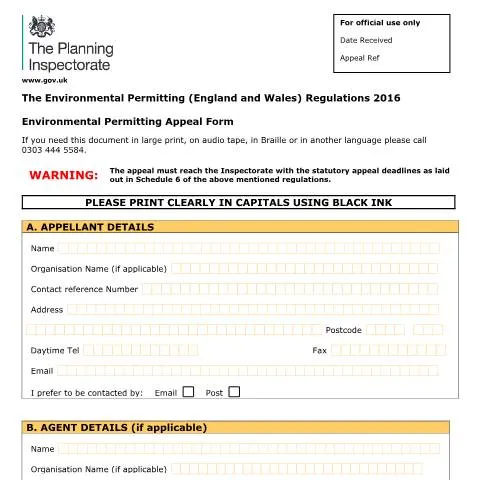 Document preview: Navigating the Environmental Permit Appeal Process — Government & admin
