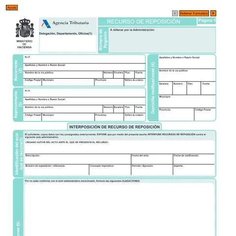 Vista previa del documento Guía para el Recurso de Reposición en la Agencia Tributaria — Trámites administrativos