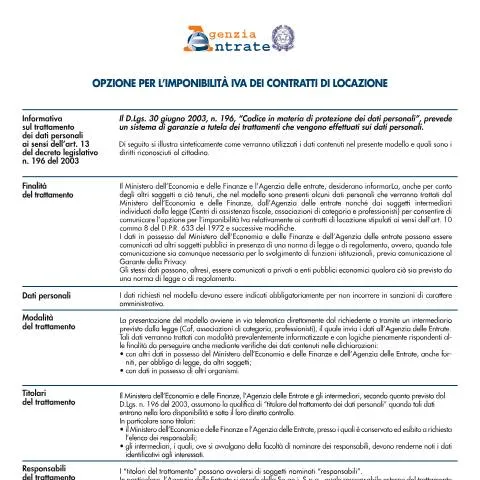 Anteprima documento Guida alla scelta dell'imponibilità IVA sui contratti di locazione — Pratiche amministrative