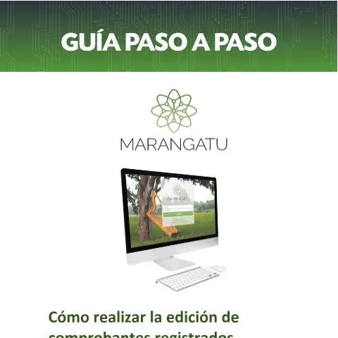 Vista previa del documento Guía para editar comprobantes en el Sistema Marangatu paso a paso — Trámites administrativos