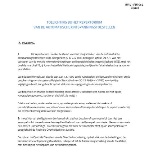 Aperçu du document Comprendre le document sur les appareils de détente automatiques — Démarches administratives (CERFA n°124-toelichting-repertorium-aot)
